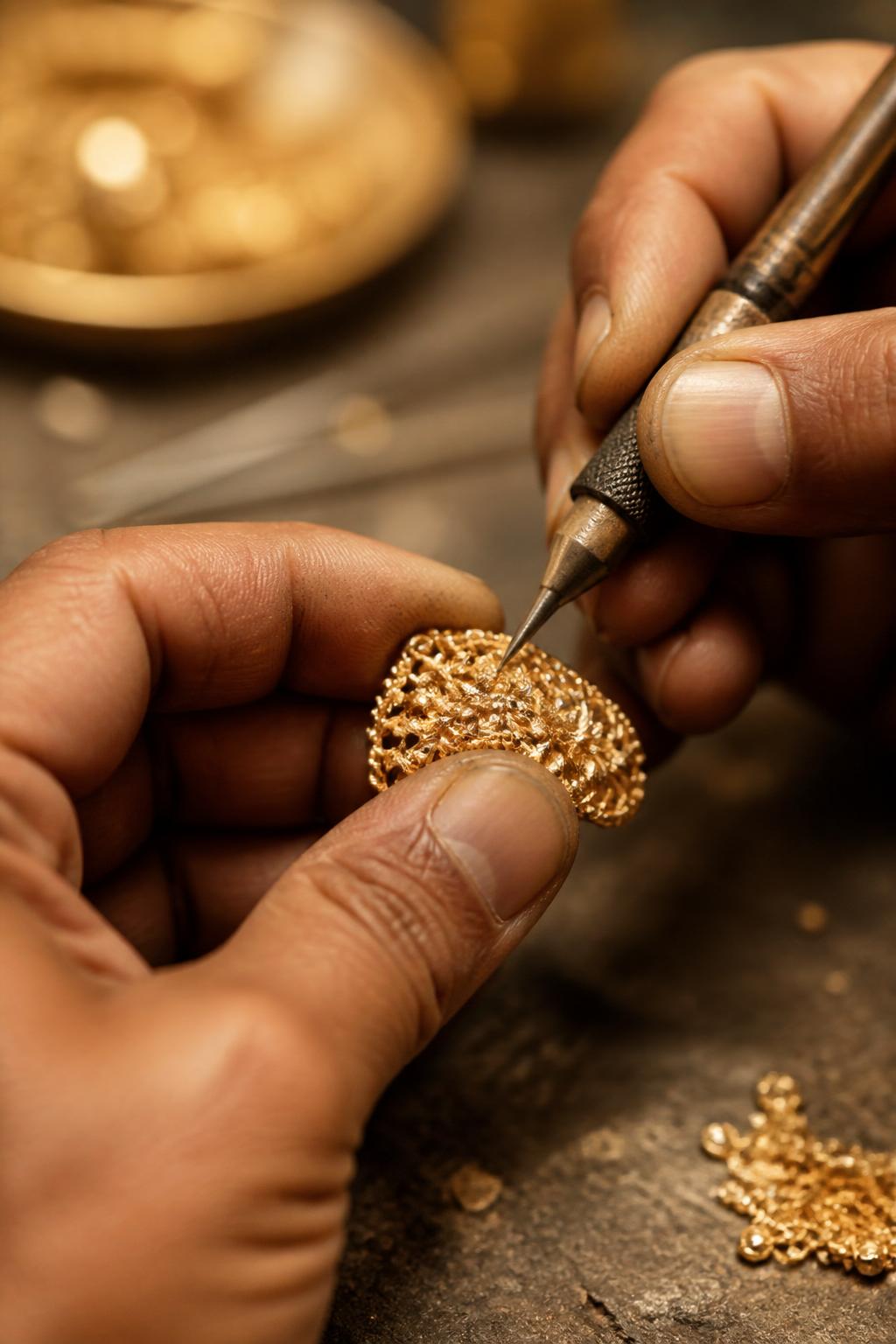 Goldsmith at work